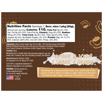 Inspire Cafe Bella Protein Powder by Bariatric Eating