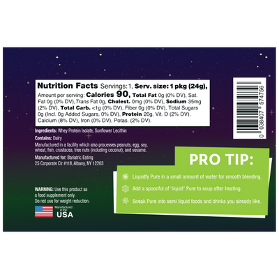 Inspire Pure Unflavored Protein Powder by Bariatric Eating