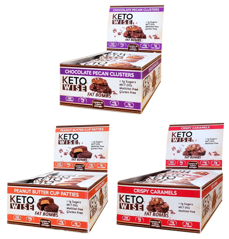 Keto Wise Fat Bombs - Variety Pack - High-quality Candies by Keto Wise at BariatricPal Store